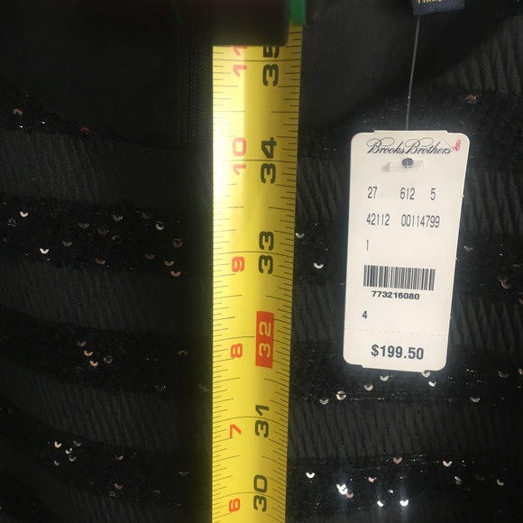 Brand NWT- Brooks Brothers Black Boucle Dress - Picture 5 of 7